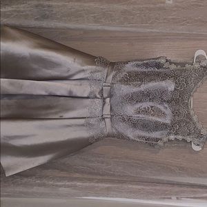 Silver dress, size small.